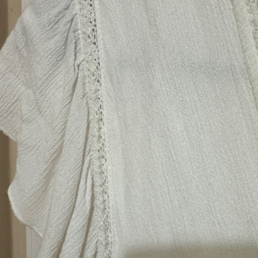 Pull&Bear White Ruffled Mini Dress - Picture 4 of 5